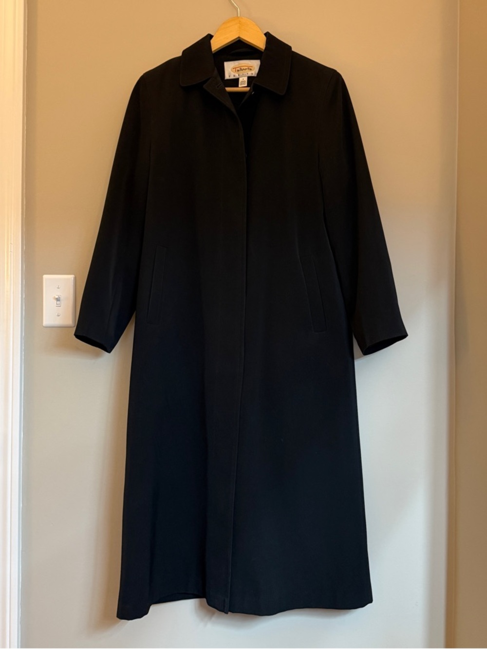 Talbots Black Long Three-Season Coat